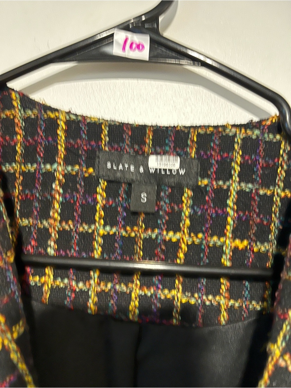 Womens Multi-Color Tweed Jacket - Picture 7 of 9
